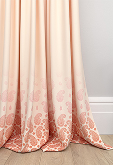 Petal & Block Paisley Mist, Sunset - Made to Measure Curtains